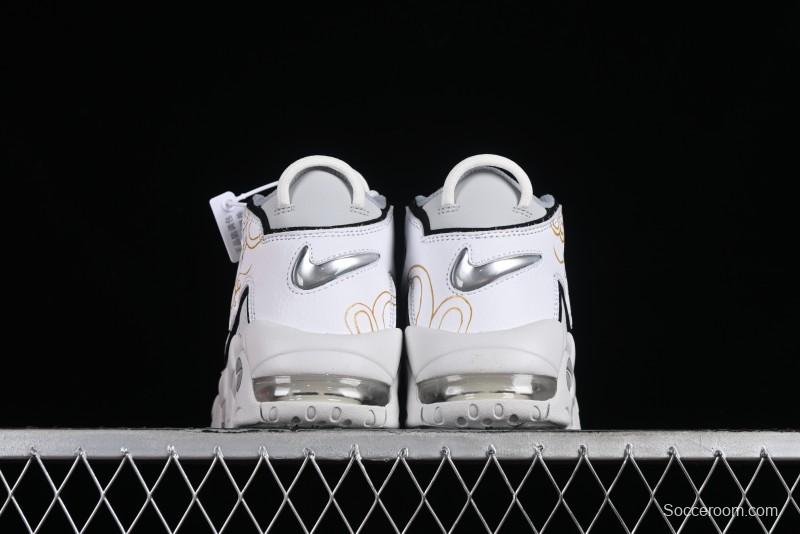 Nike Air More Uptempo 96 QS Scottie Pippen OG Series Classic High Street Versatile Casual Sports Culture Basketball Shoes - FB3021-001