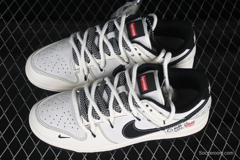 Nike SB Dunk Low Supreme x Stone Island Triple Collaboration Anniversary High-End Custom Sneakers - YX5066-205