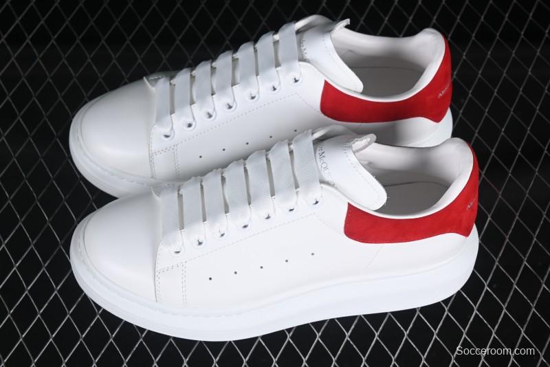Alexander McQueen Oversized Sneakers with Red Suede Heel Detail - D.E5