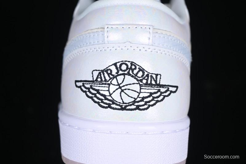 Nike Air Jordan 1 Low "Year of the Snake 2025" AJ1 Basketball Shoes with Iridescent Pearl Finish - HF4080-001