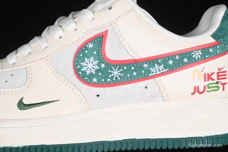 Nike Air Force 1'07 Low Just Collaboration - Christmas Tree Low-Top Casual Sneakers - DF0188-034