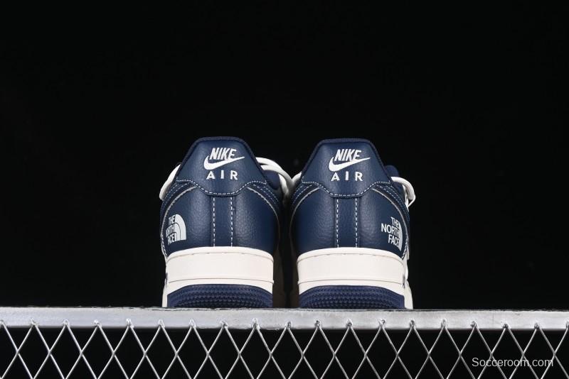 Nike Air Force 1 '07 Low The North Face Collaboration Beige Blue Patchwork Drawstring Casual Shoes - SJ1198-107