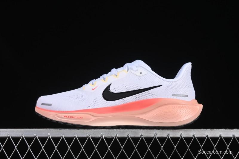 Nike Air Zoom Running Shoes - White/Coral Gradient
