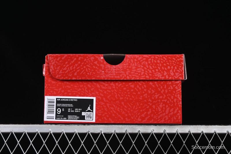 Nike Air Jordan 3 Retro Valentine's Day Limited Edition Sneakers - HJ0178-600