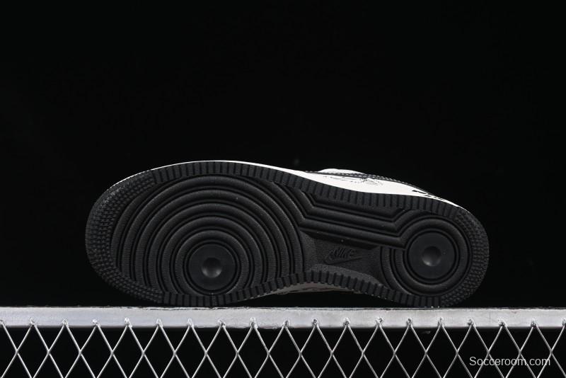 Nike Air Force 1 '07 Low Custom Casual Sneakers with Multiple Swoosh Design - HH7518-068