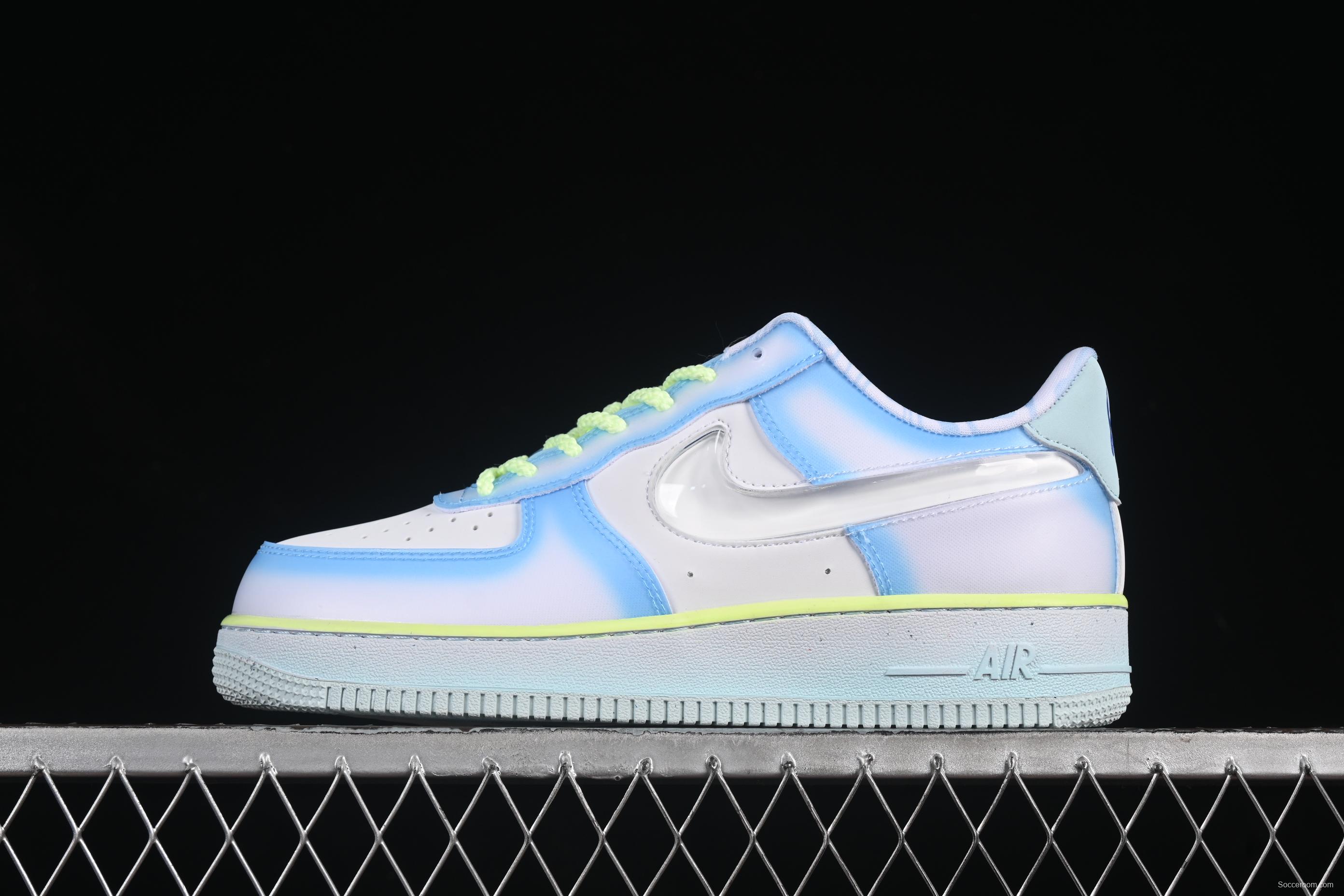 Nike Air Force 1'07 Low Jelly Blue Casual Sneakers - HJ4399-400