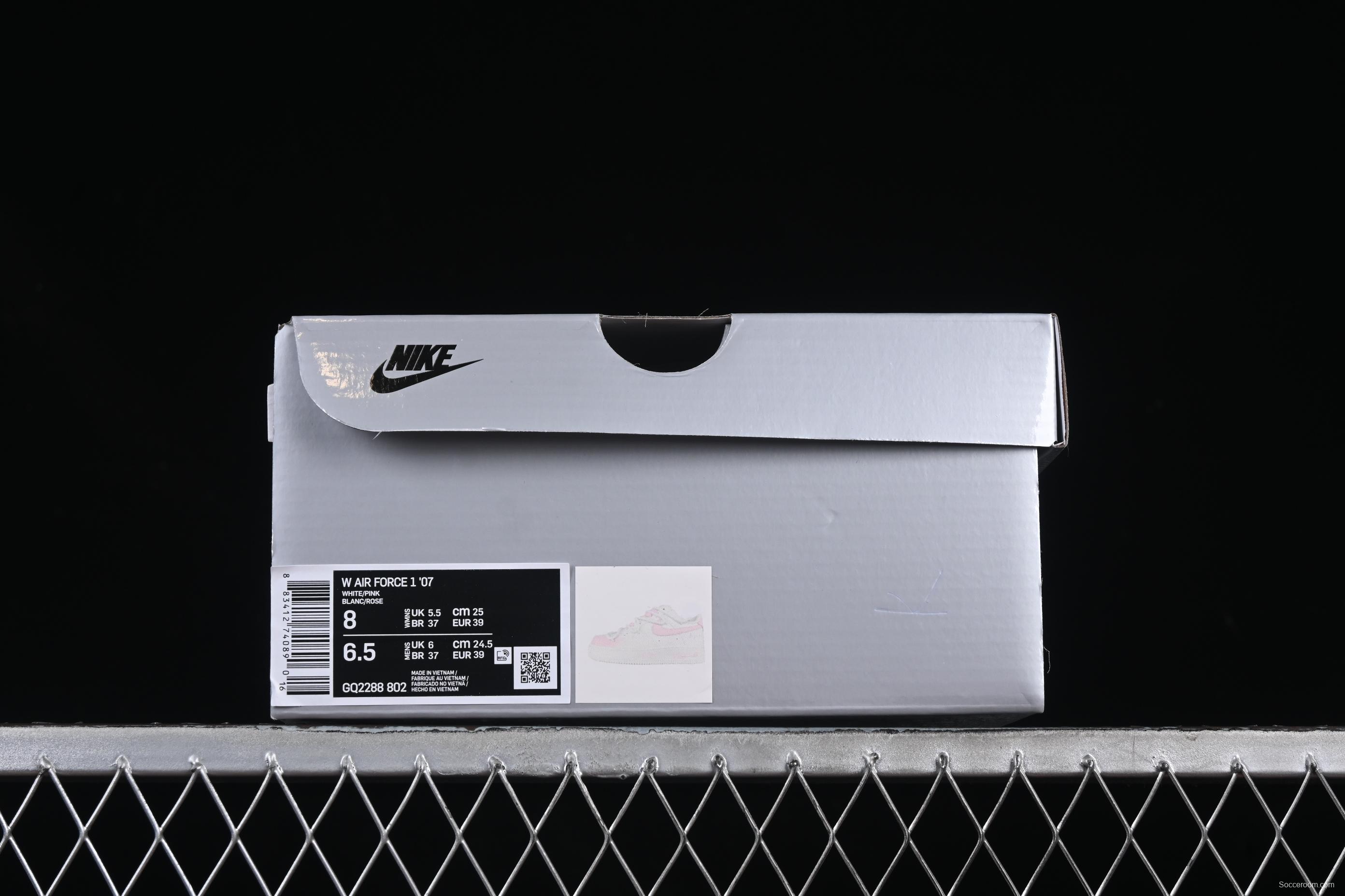 Nike Air Force 1'07 Low Casual Sneakers with Custom Leather & Full-Length Air Cushion - CQ2288-802