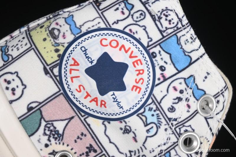Converse Chiikawa x Converse All Star CM Hi Usagi Emoji Collaboration High Top Casual Sneakers - 1SE426