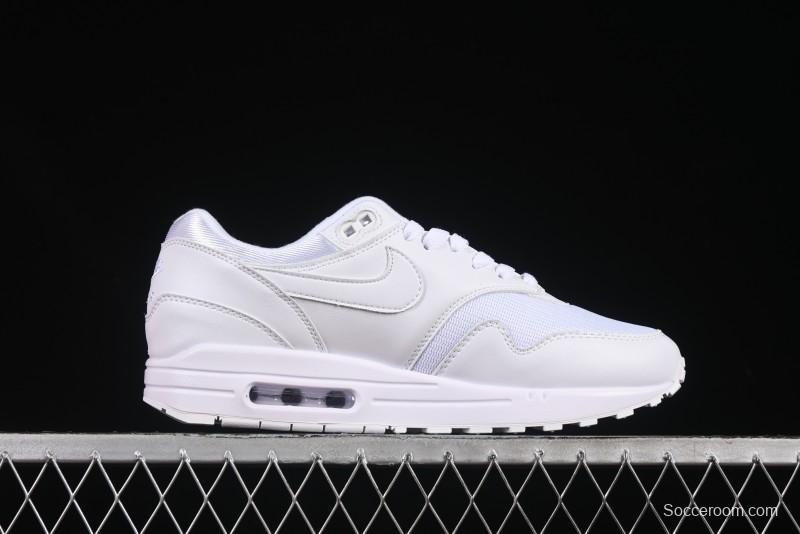 Nike Air Max 1 Retro Running Shoes with Half-Sole Air Cushion - 454746-107