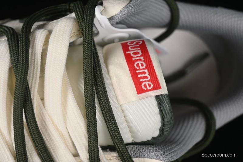 Nike Air Force 1'07 Low Supreme Collaboration Dual-Tone Grey Green Lace-Up Casual Sneakers - DM6868-070