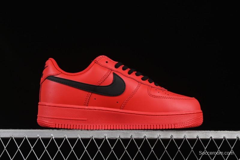 Nike Air Force 1'07 Low Watermelon Red Casual Sneakers with Full-Length Air Cushion - FD7039-600