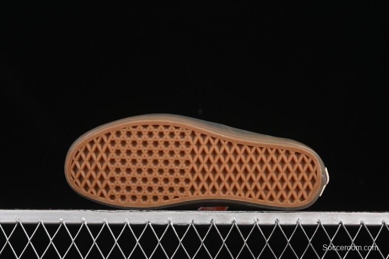 Vans Premium Authentic Suede Retro Sneakers with Translucent Rubber Sole - VN000CRQ6RJ