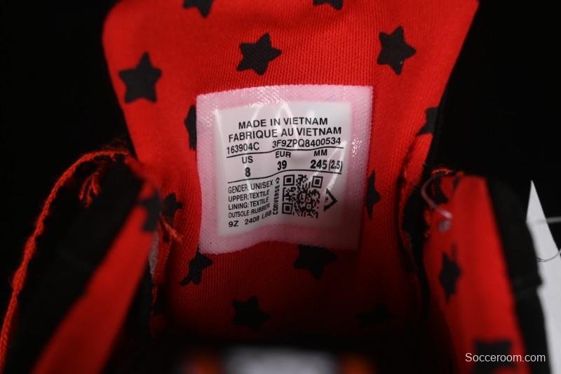 Converse One Star Low Top Casual Sneakers with Hello Kitty Collaboration - Pink Star and Embroidered Bow Design - 163904C