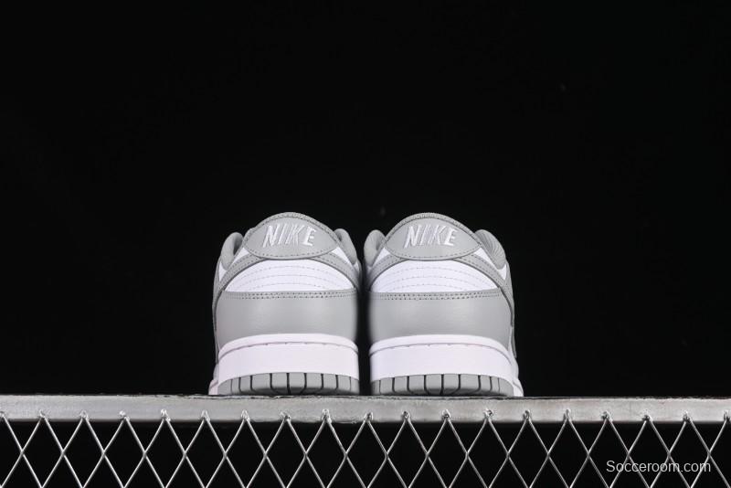 Nike SB Dunk Low White Grey Low-Top Casual Skate Shoes - HF5441-105