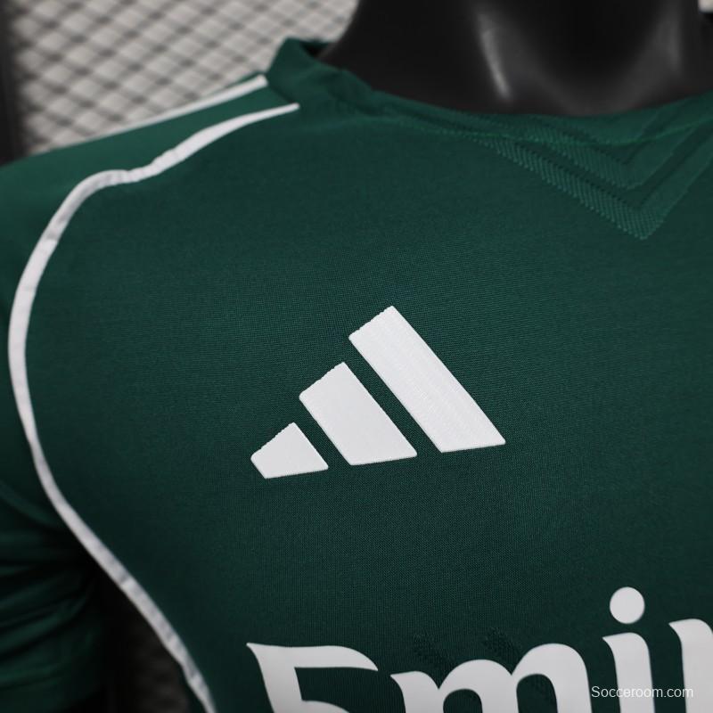 Player Version 25/26 Real Madrid Green with White Trim Jersey