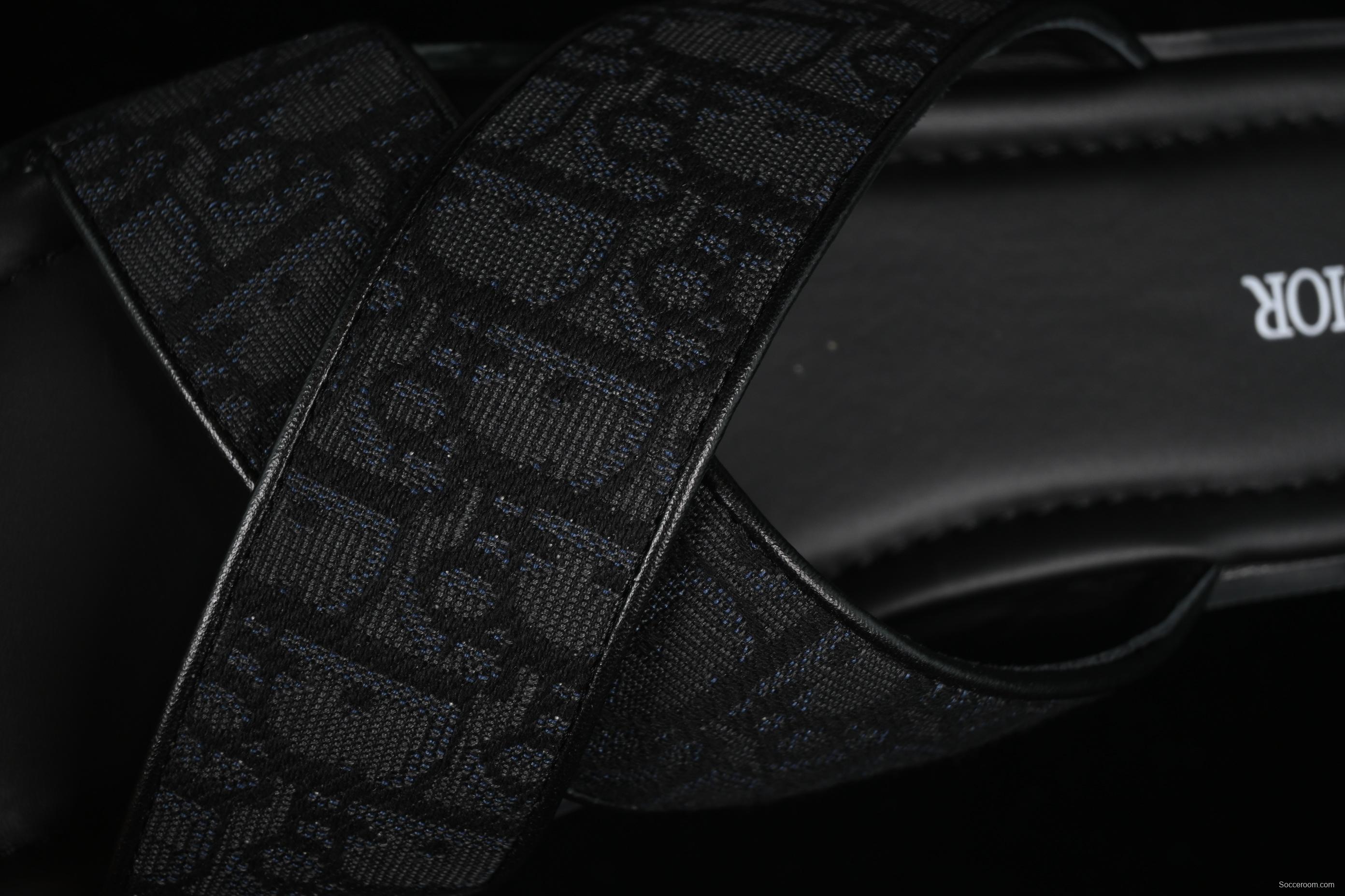 Dior Alias Oblique Summer Men's Lace-Up Casual Sandals with Cross-Strap Design - 3SA126ZSA