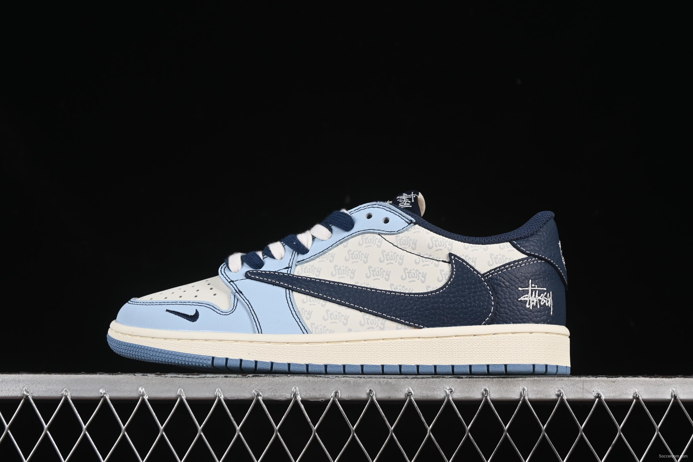 Nike Travis Scott x Fragment Design x Air Jordan 1 Low OG SP Sneakers - XZ5749-010