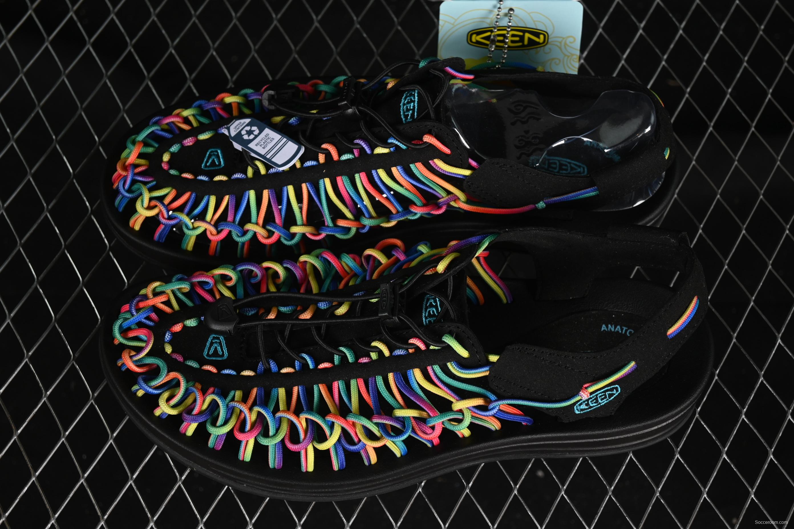 Keen Uneek Flat-M Woven Elastic Strap Outdoor Water Sports Sandals - 1025171