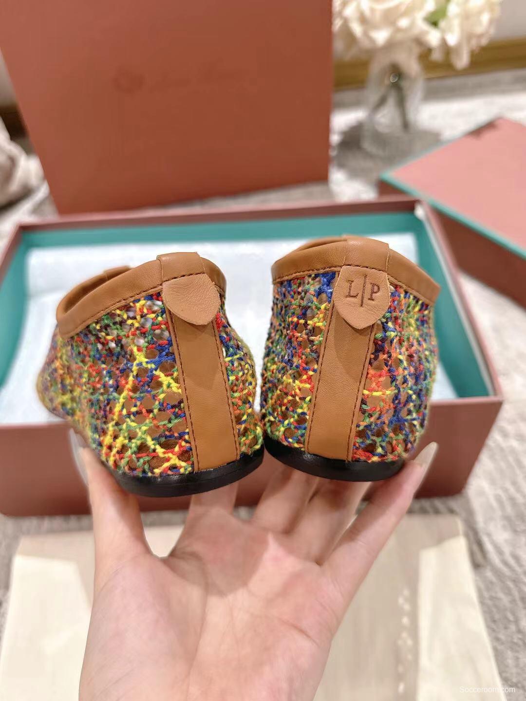 2025 Women Le Parmentier Multicolor Knit Ballet Flat LY00250