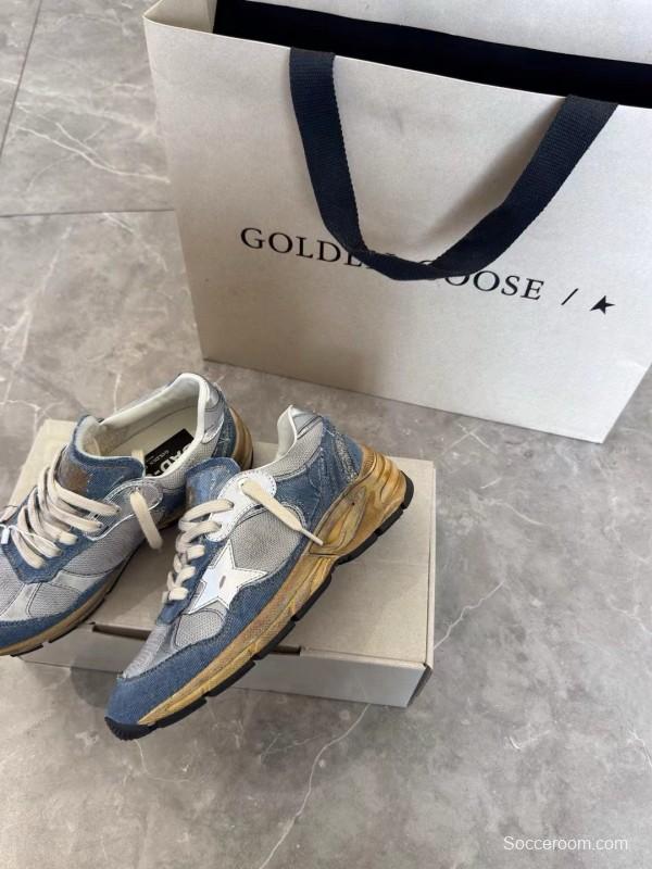 2024 Unisex GGDB Grey Blue Mesh Suede Sneakers