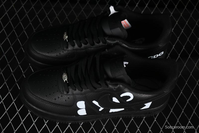 Nike Comme Des Garcons Air Force 1 Low Casual Sneakers with Full-Length Air Cushion - IB9949-001