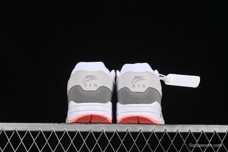Nike Air Max 1 Retro Running Shoes with Half-Sole Air Cushion - 599820-100