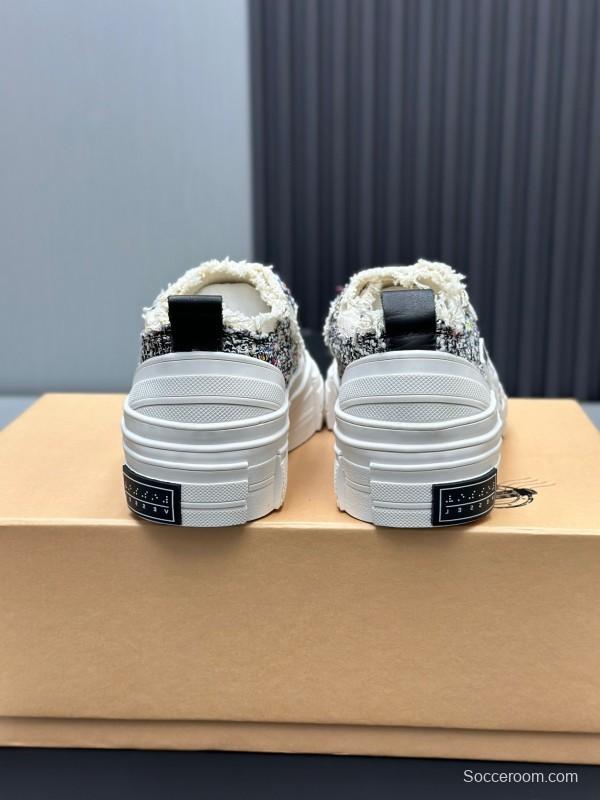 2025 Unisex XVESSEL White Black Canvas Plimsolls Vulcanized AS00260