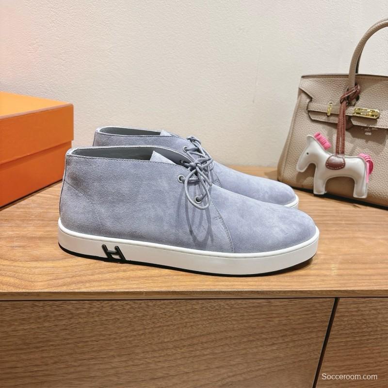 2025 Unisex H Grey Suede Classic Boots AS00380