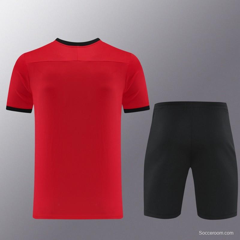 2025 NIKE Red Short Sleeve Jersey + Shorts