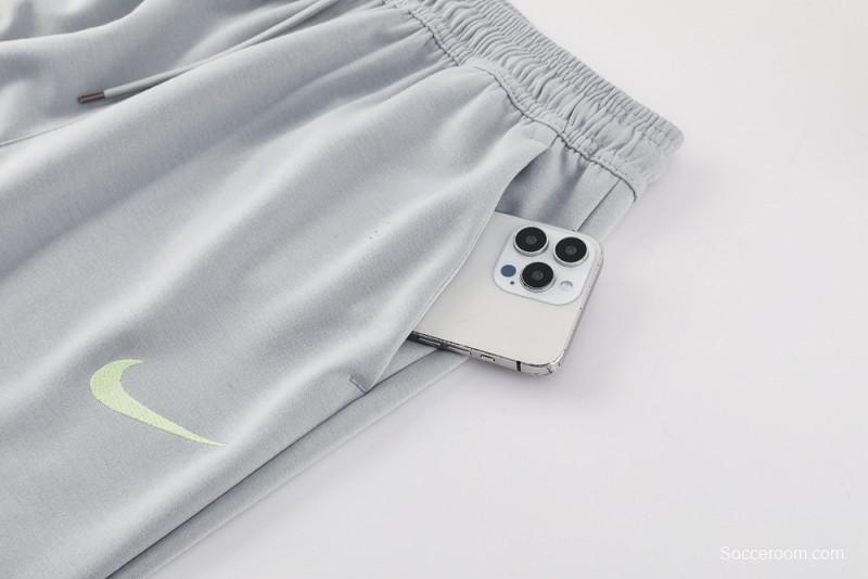 25/26 Barcelona Grey Full Zipper Hoodie Jacket +Long Pants