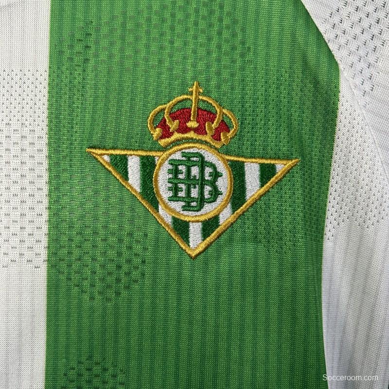 25/26 Kids Real Betis Home Size 16-28 Jersey