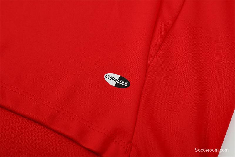 Retro 04/05 AC Milan Red Half Zipper Jacket