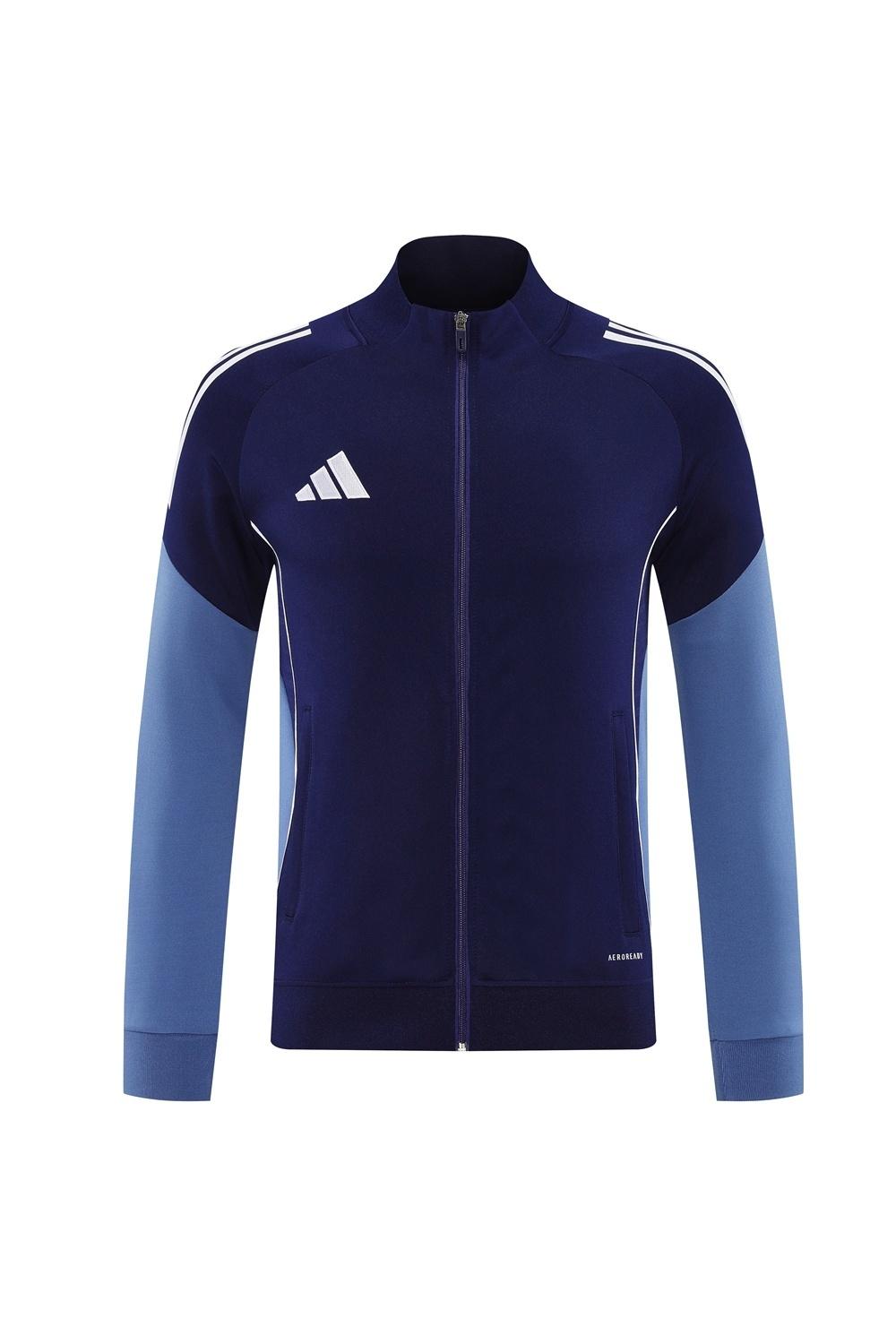 2025 Adidas Navy Full Zipper Jacket + Long Pants