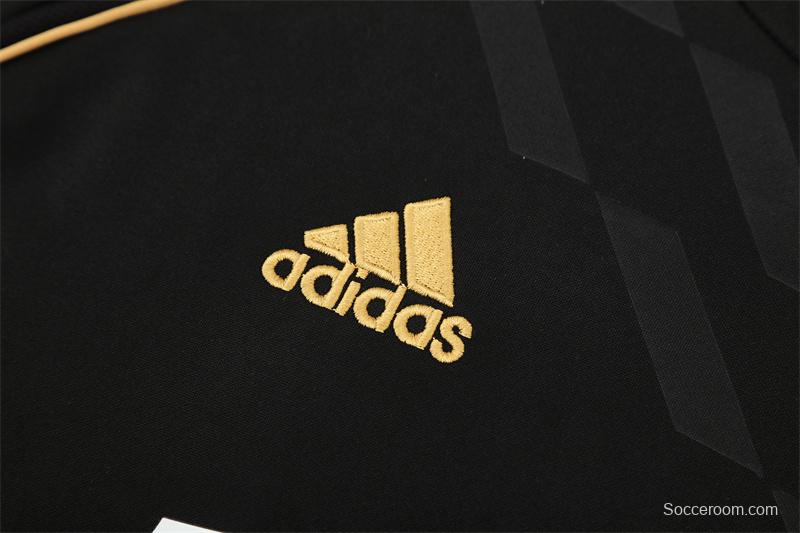 Retro 11/12 Real Madrid Black Half Zipper Jacket