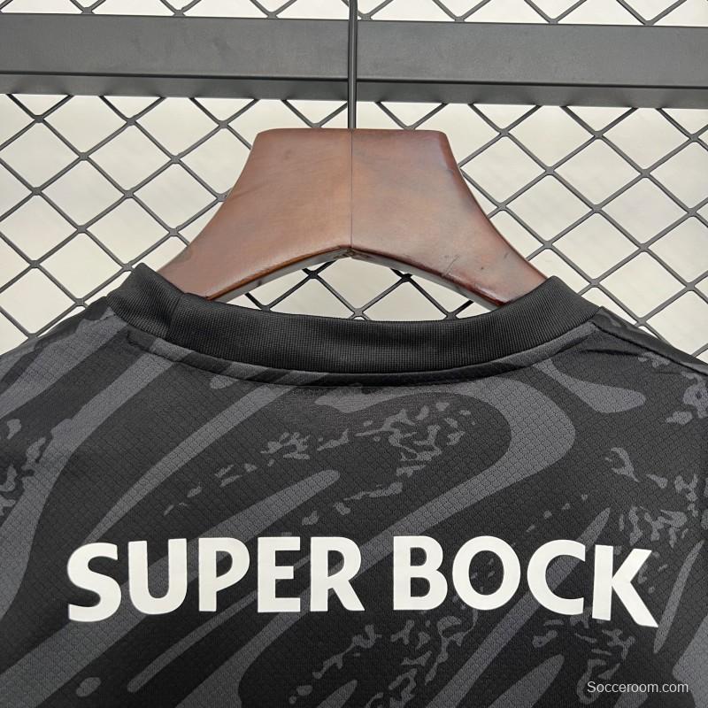 25/26 Kids Sporting Lisbon Goalkeeper Black Jersey