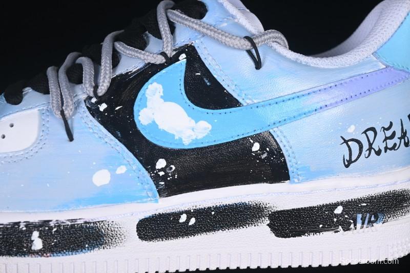 Nike Air Force 1'07 Low Chasing Dream Hand-Painted Graffiti Casual Sneakers - CW2288-101