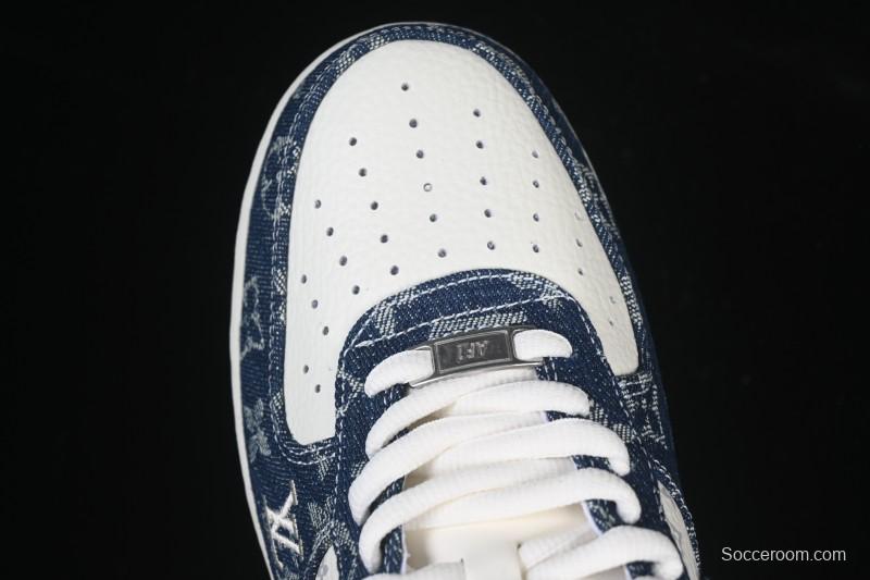 Nike Air Force 1 '07 Low LV Collaboration White Blue Casual Sneakers - YF9511-811