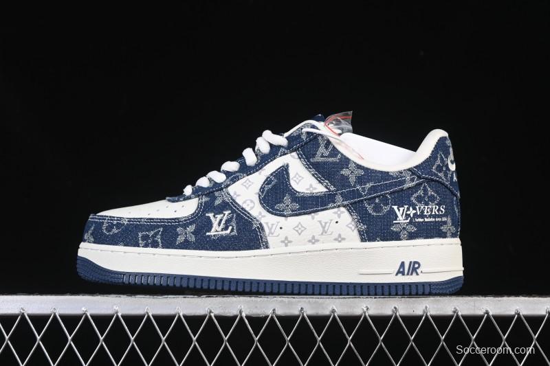 Nike Air Force 1 '07 Low LV Collaboration White Blue Casual Sneakers - YF9511-811