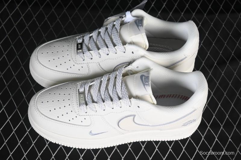 Nike Air Force 1 '07 Low Stussy Collaboration Beige Low-Top Casual Sneakers - CS5288-034
