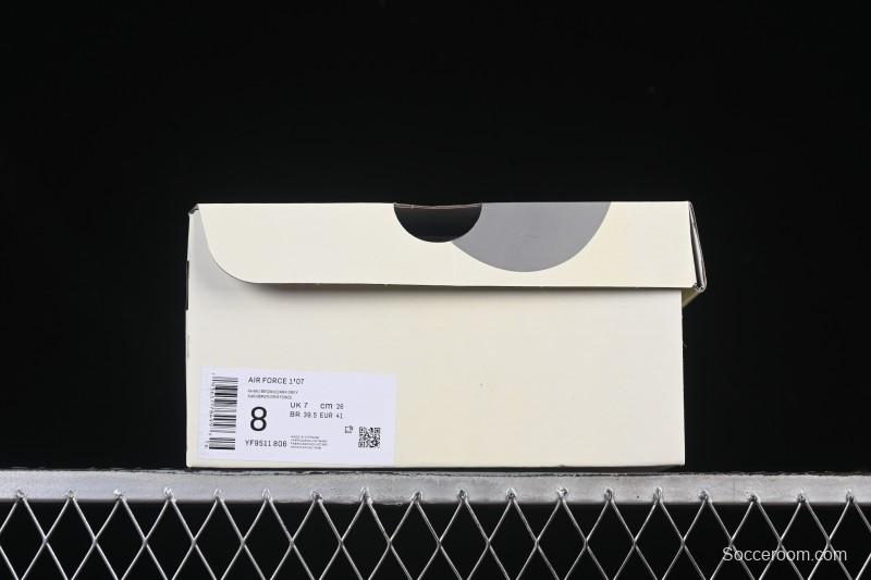 Nike Air Force 1 '07 Low Balenciaga Collaboration White Brown Casual Sneakers - YF9511-806