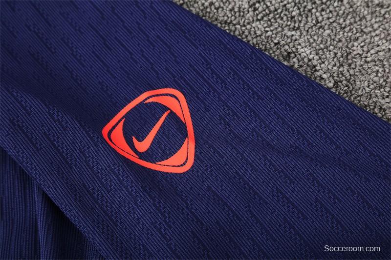 Player Version 25/26 Barcelona Royal Blue T90 Half Zipper Jacket+Long Pants