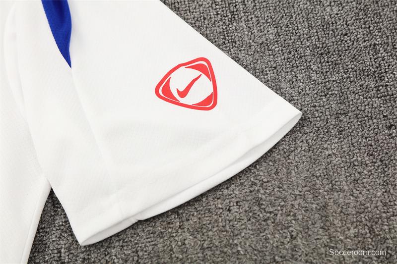 25/26 PSG White T90 with XS Short Sleeve+Soccer Shorts