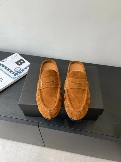 Saint Laurent Classic Loafer Mule Flats - KFY00320