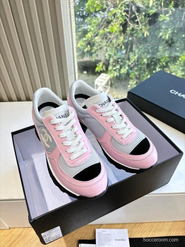 Chanel 2025/SS New Arrival High-Heel Two-Tone Casual Sneakers - KFY00320