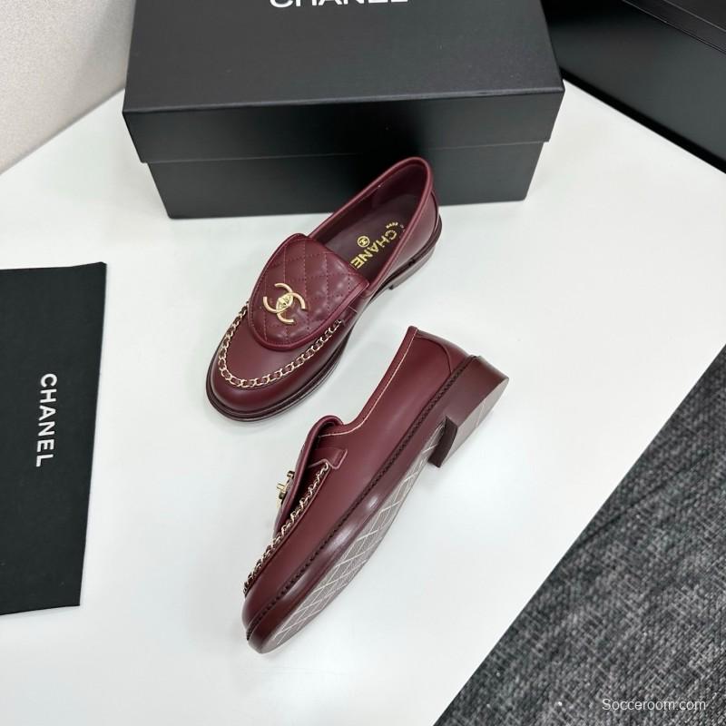 Chanel Classic Flap Chain CC Buckle Loafers - LY00320