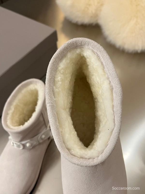 Balenciaga Fall Winter New Buckle Studded Snow Boots - LY00300