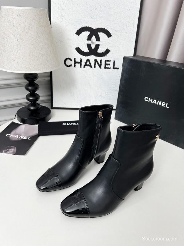 Chanel 2025 SS Double C Heel Fashion Boots - LY00370/LY00400