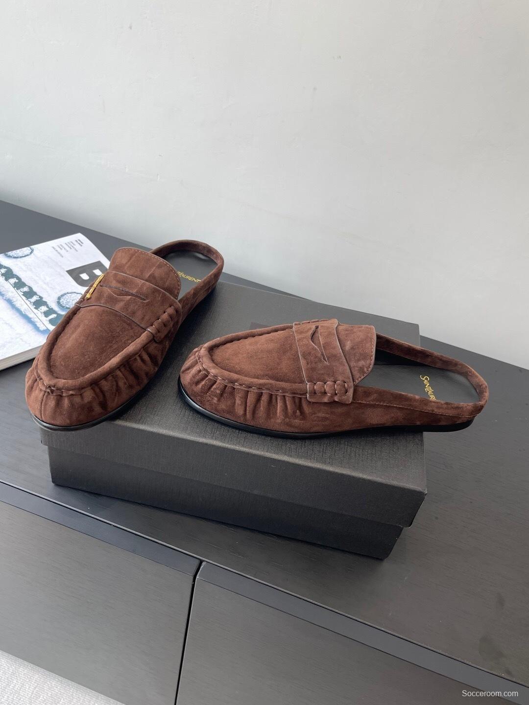 Saint Laurent Classic Loafer Mule Flats - KFY00320