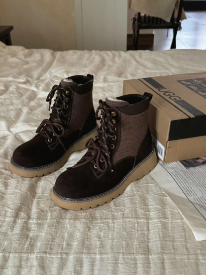 Agoge Autumn Winter New British Style Ankle Boots Martin Boots - KFY00