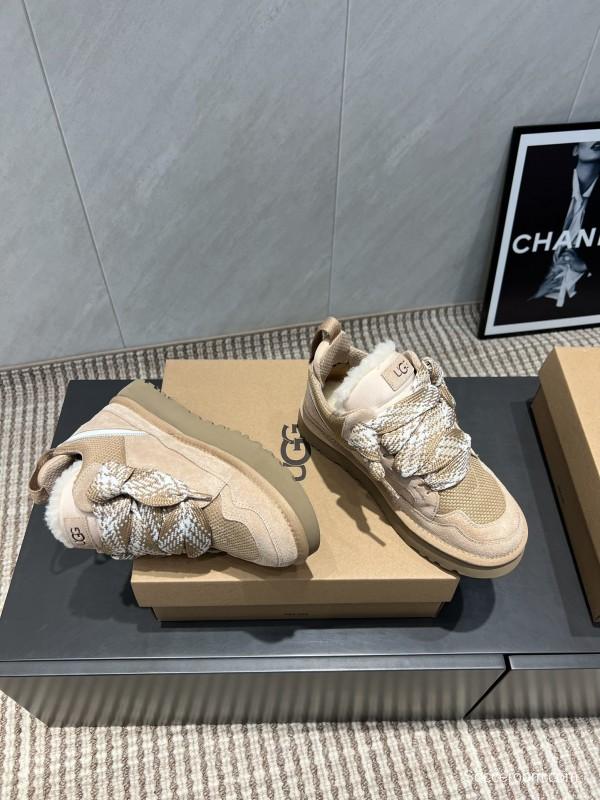 UGG Platform Loafers Series Round Toe Chunky Sole Casual Shoes - MJ00270